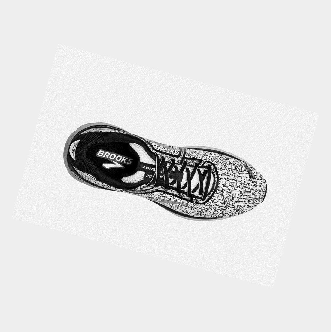 Chaussures Running Route Brooks Adrenaline GTS 20 Femme Blanche Noir | MYCB07518