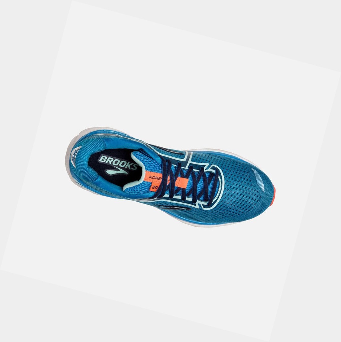 Chaussures Running Route Brooks Adrenaline GTS 20 Femme Bleu Bleu Marine Corail | NZHP21497