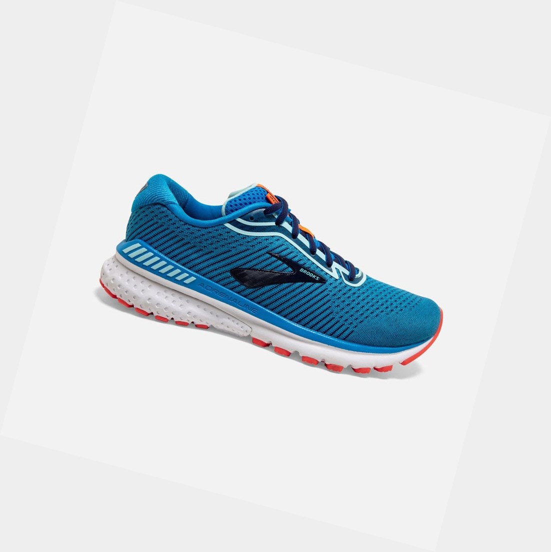 Chaussures Running Route Brooks Adrenaline GTS 20 Femme Bleu Bleu Marine Corail | NZHP21497