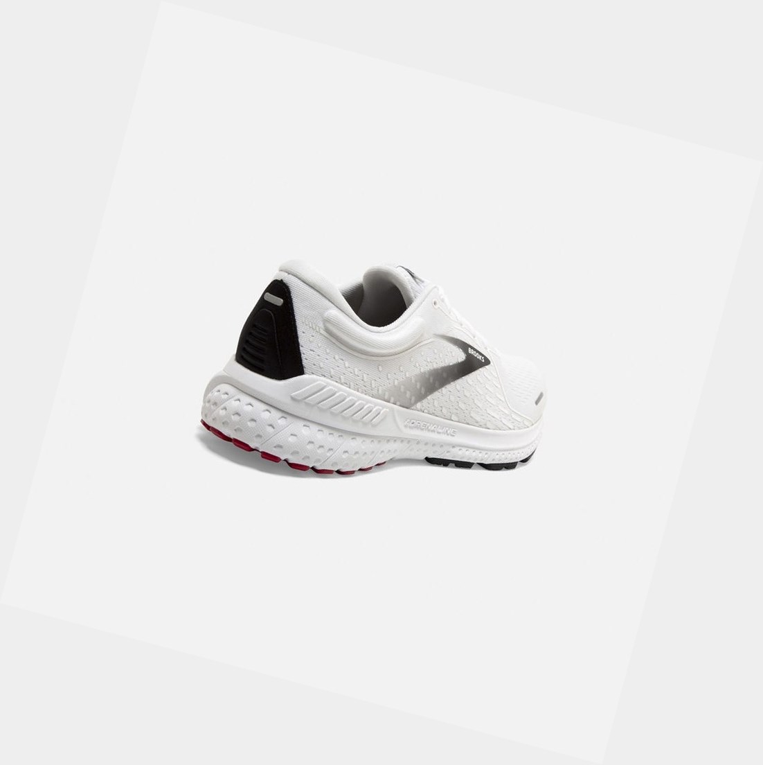 Chaussures Running Route Brooks Adrenaline GTS 21 Homme Blanche Noir Rouge | QUNY94586