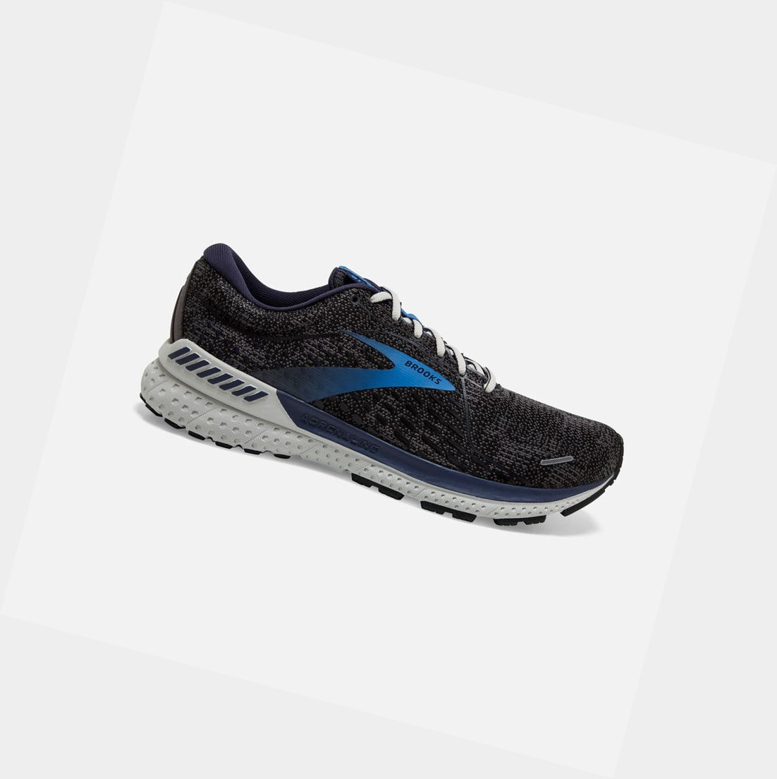 Chaussures Running Route Brooks Adrenaline GTS 21 Homme Noir Bleu | RPUB24619