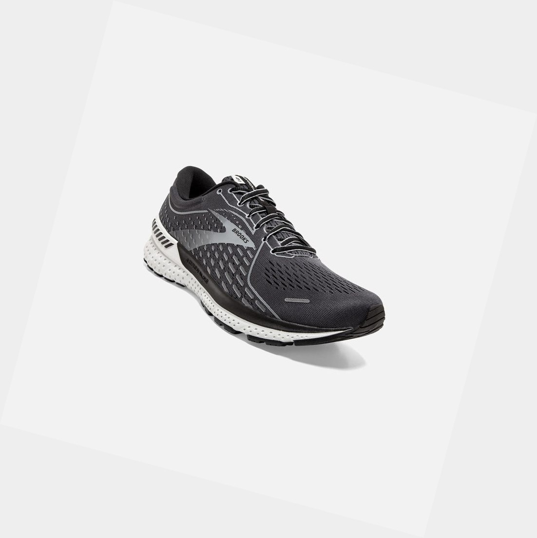 Chaussures Running Route Brooks Adrenaline GTS 21 Homme Noir Grise | RUPG67951