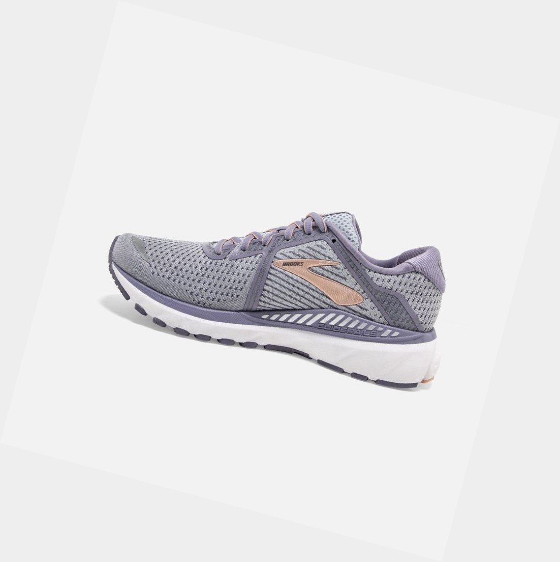Chaussures Running Route Brooks Adrenaline GTS 20 Femme Grise Blanche | YHOQ79106