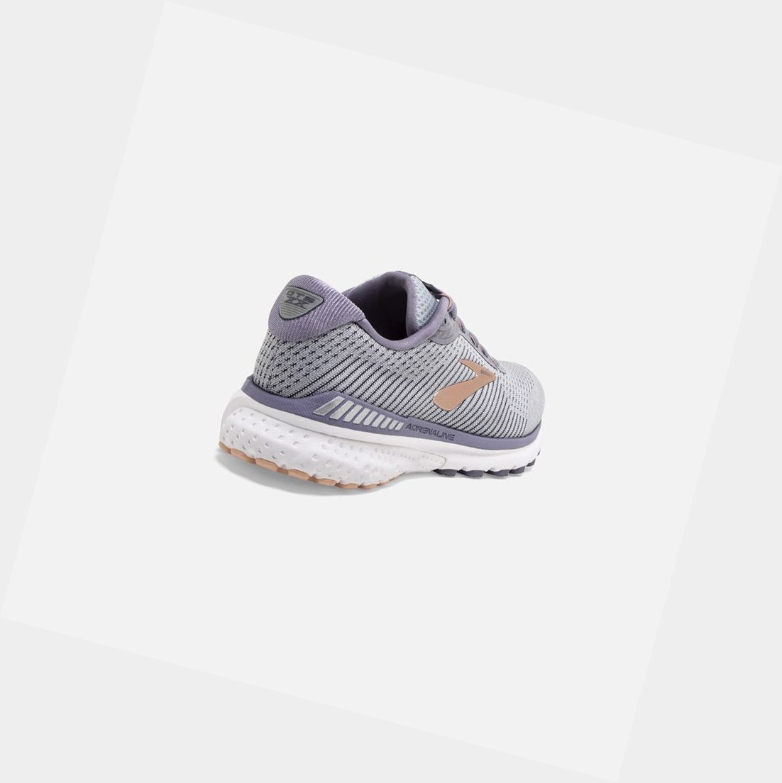 Chaussures Running Route Brooks Adrenaline GTS 20 Femme Grise Blanche | YHOQ79106