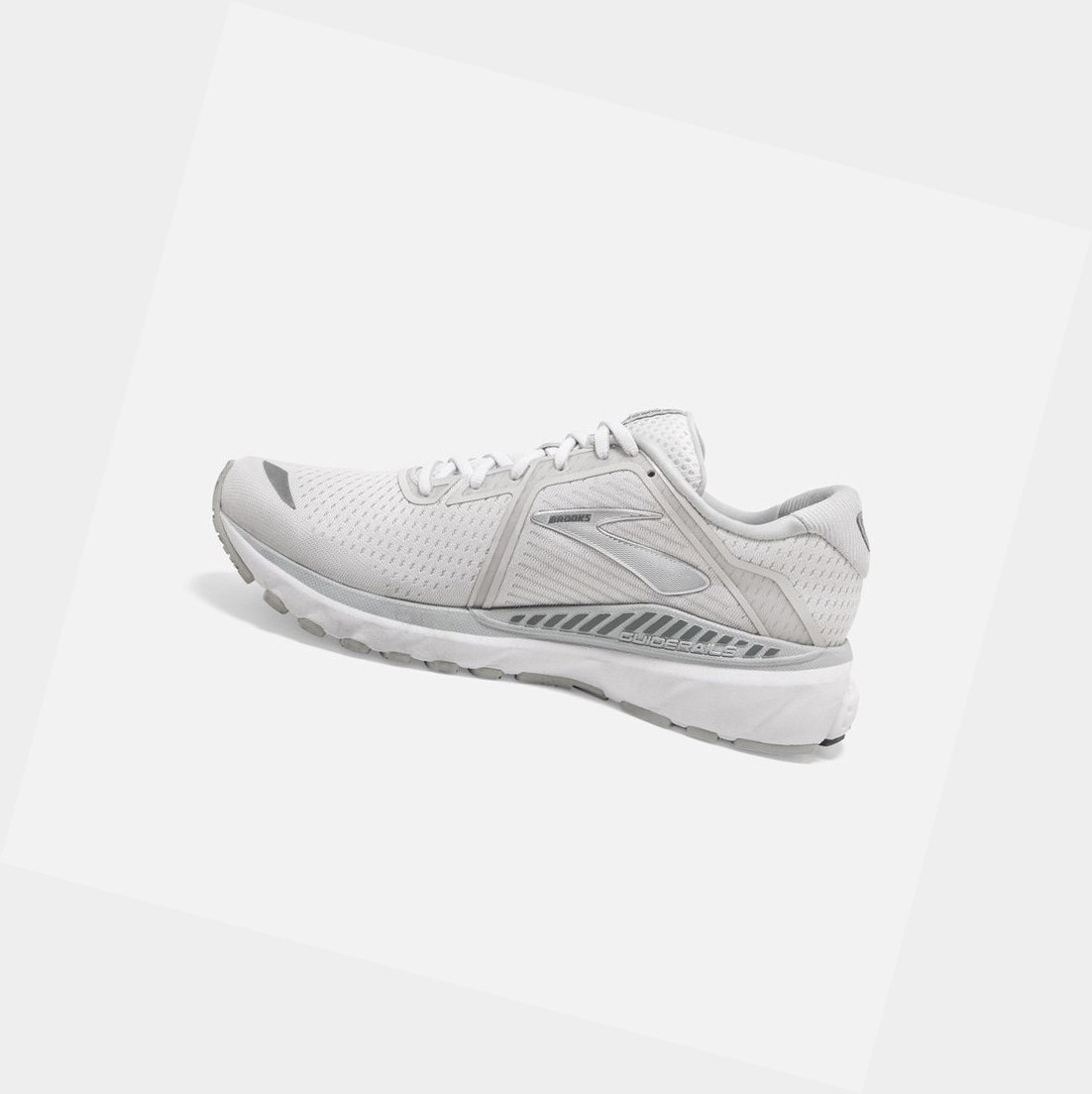 Chaussures Running Route Brooks Adrenaline GTS 20 Femme Blanche Grise Argent | YQOU01346