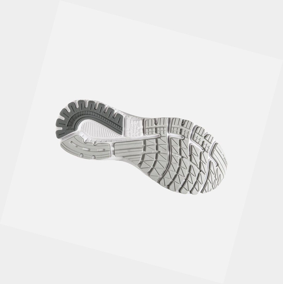 Chaussures Running Route Brooks Adrenaline GTS 20 Femme Blanche Grise Argent | YQOU01346