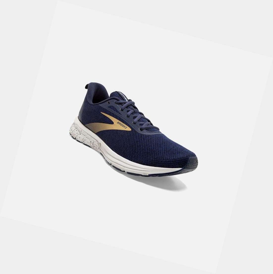Chaussures Running Route Brooks Anthem 3 Homme Bleu Marine Grise Doré | TSHZ81426