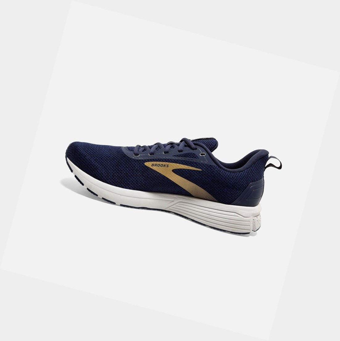Chaussures Running Route Brooks Anthem 3 Homme Bleu Marine Grise Doré | TSHZ81426