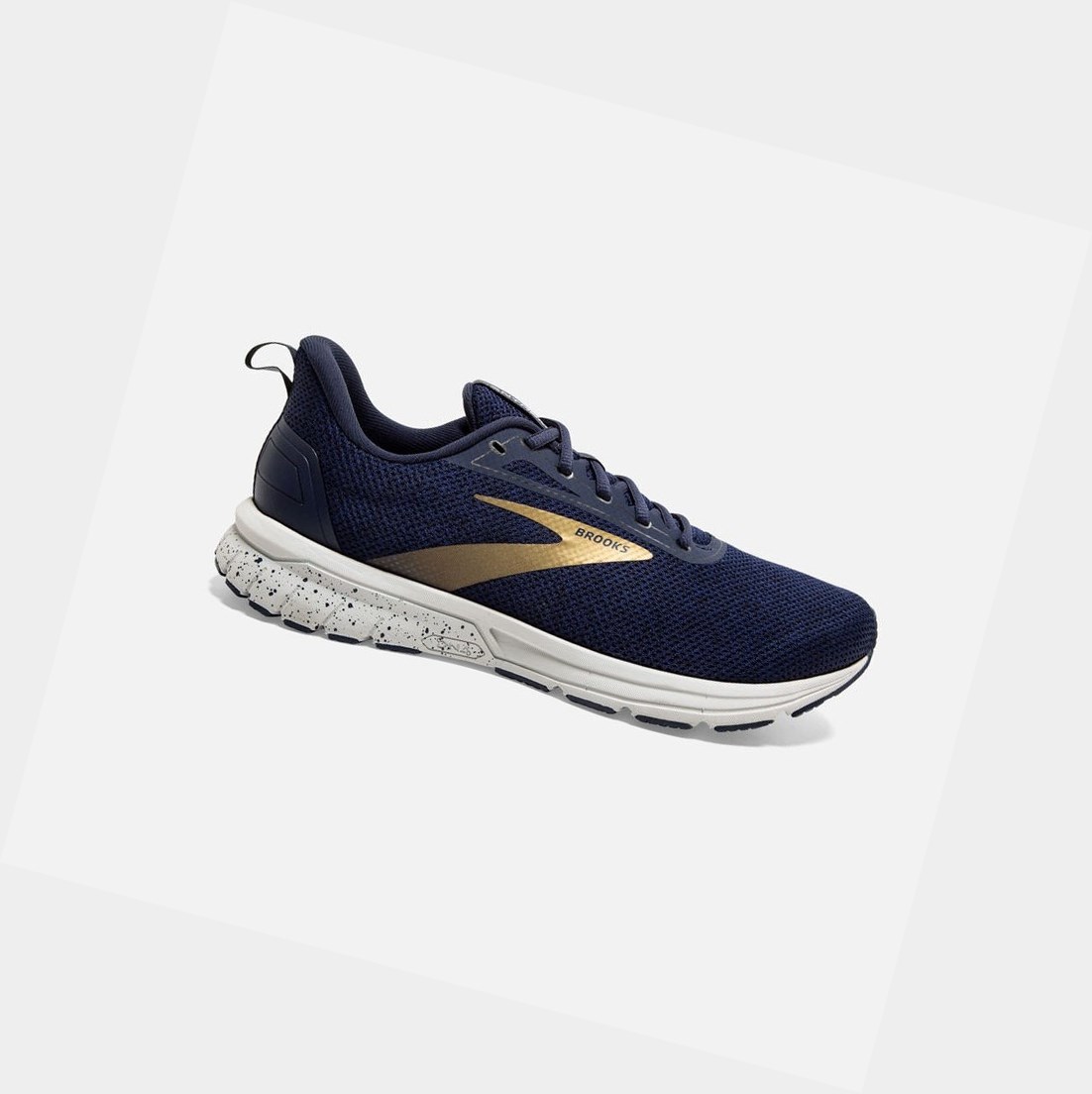 Chaussures Running Route Brooks Anthem 3 Homme Bleu Marine Grise Doré | TSHZ81426