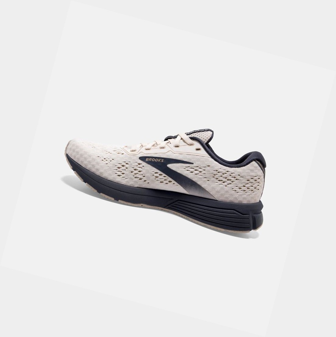 Chaussures Running Route Brooks Anthem 4 Femme Whitecap / Almond / Ombre | FAEC27468