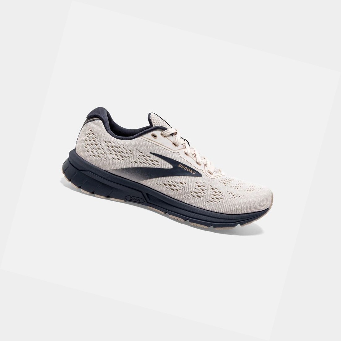 Chaussures Running Route Brooks Anthem 4 Femme Whitecap / Almond / Ombre | FAEC27468