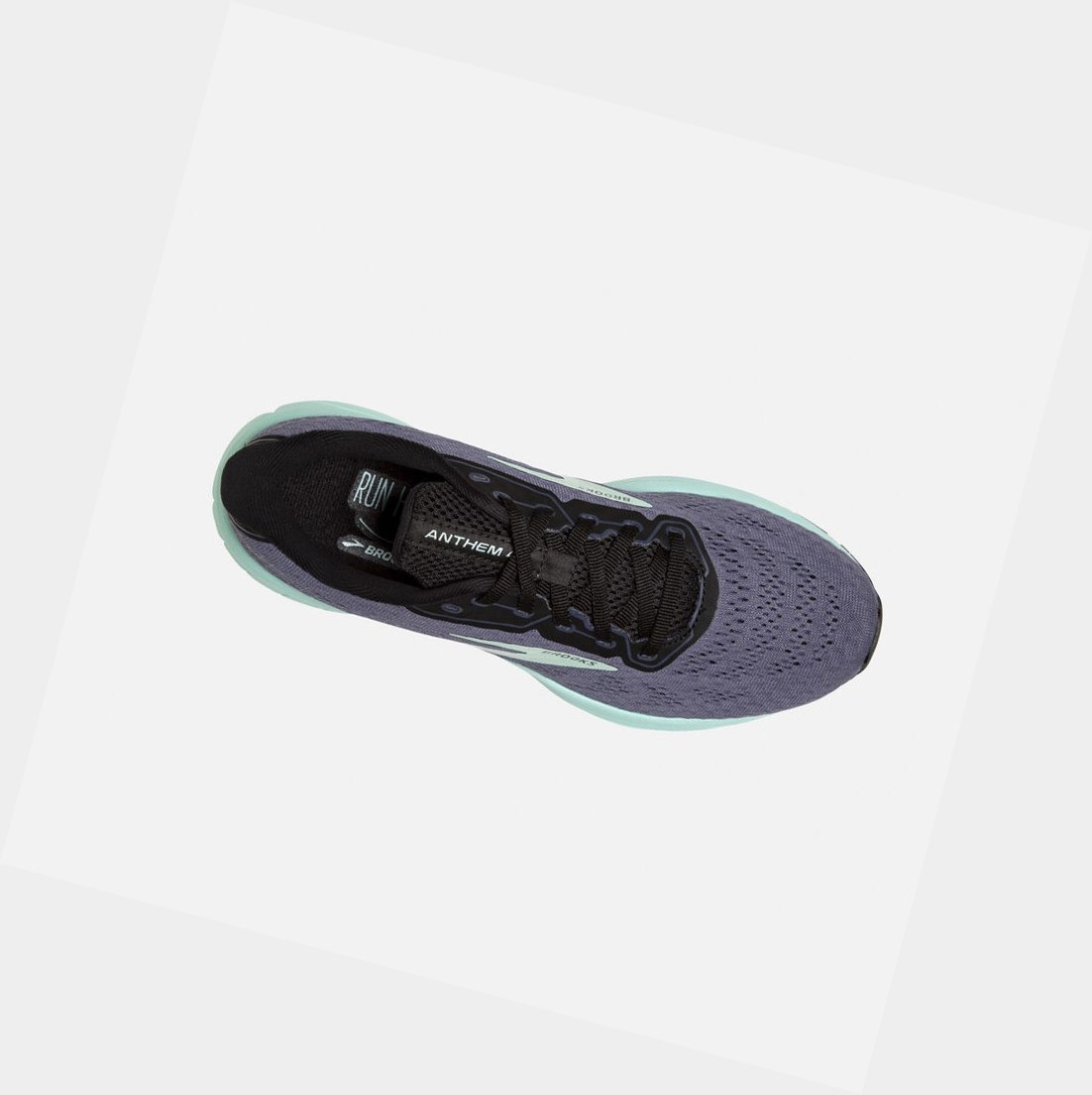 Chaussures Running Route Brooks Anthem 4 Femme Noir Bleu | FSLP54629