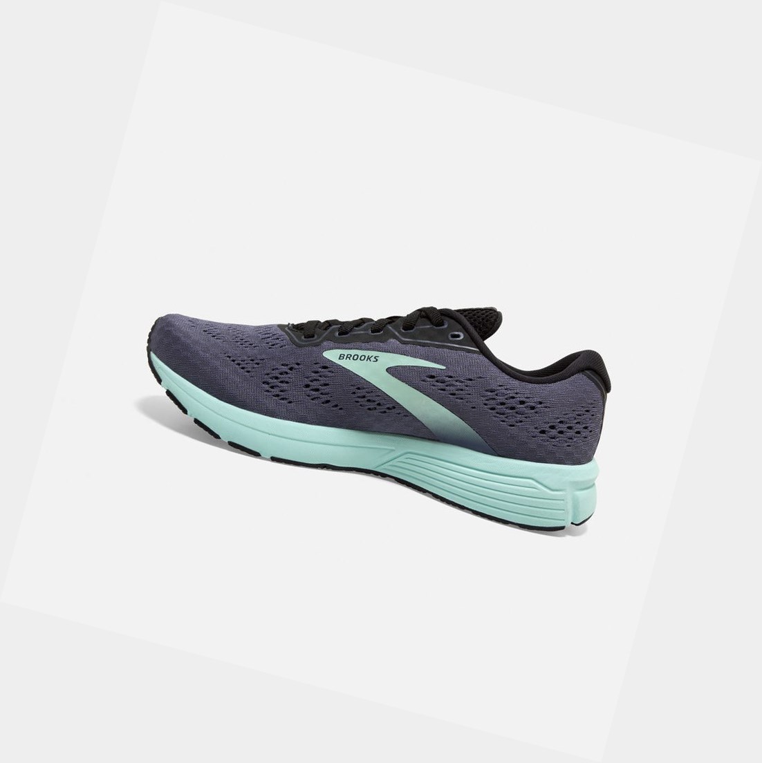 Chaussures Running Route Brooks Anthem 4 Femme Noir Bleu | FSLP54629