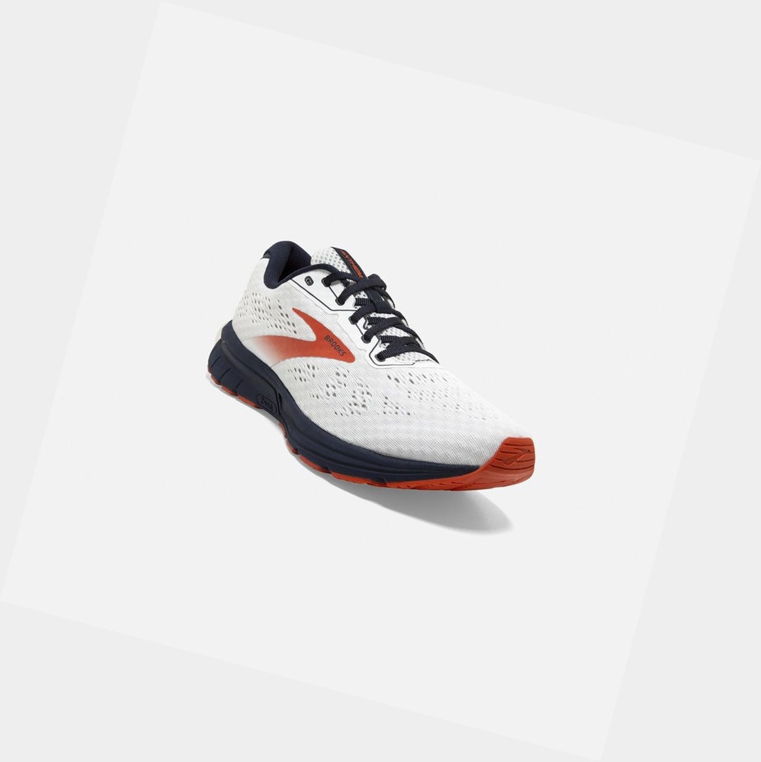 Chaussures Running Route Brooks Anthem 4 Homme Blanche Bleu Marine Rouge | VHDF32675