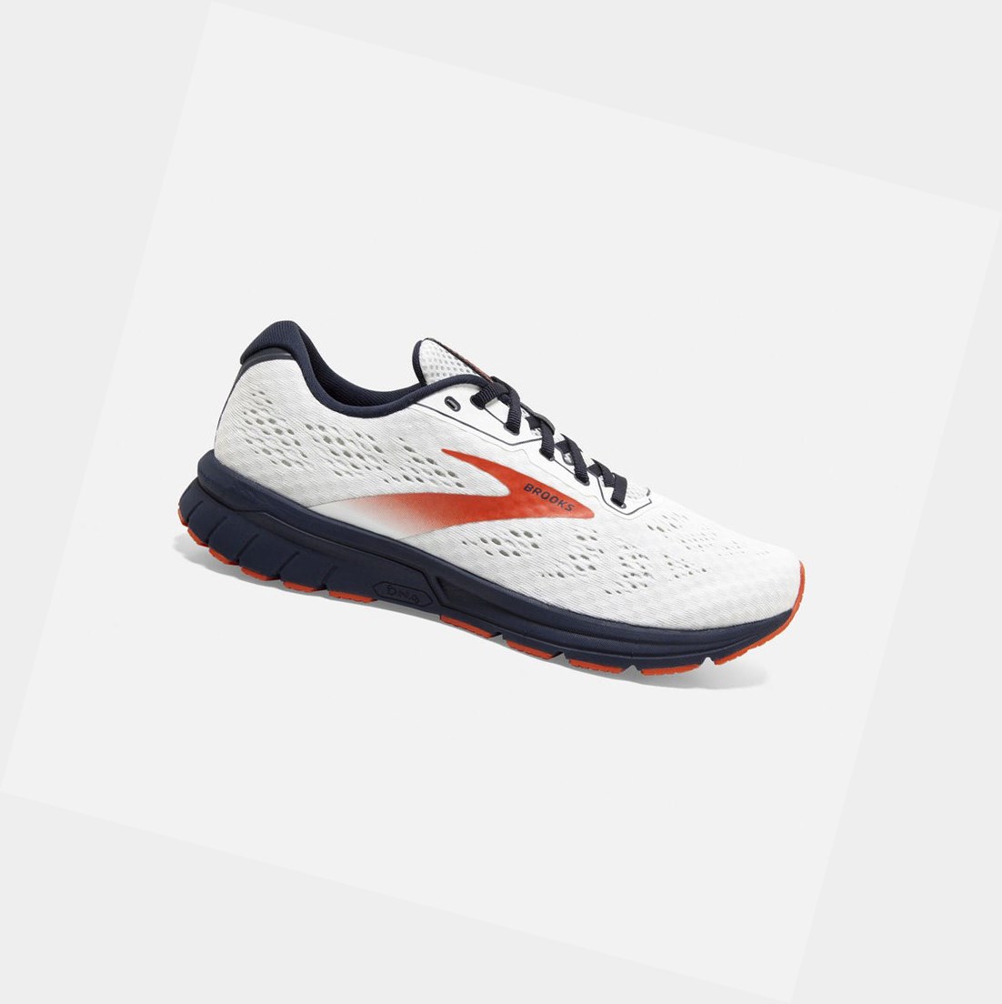 Chaussures Running Route Brooks Anthem 4 Homme Blanche Bleu Marine Rouge | VHDF32675