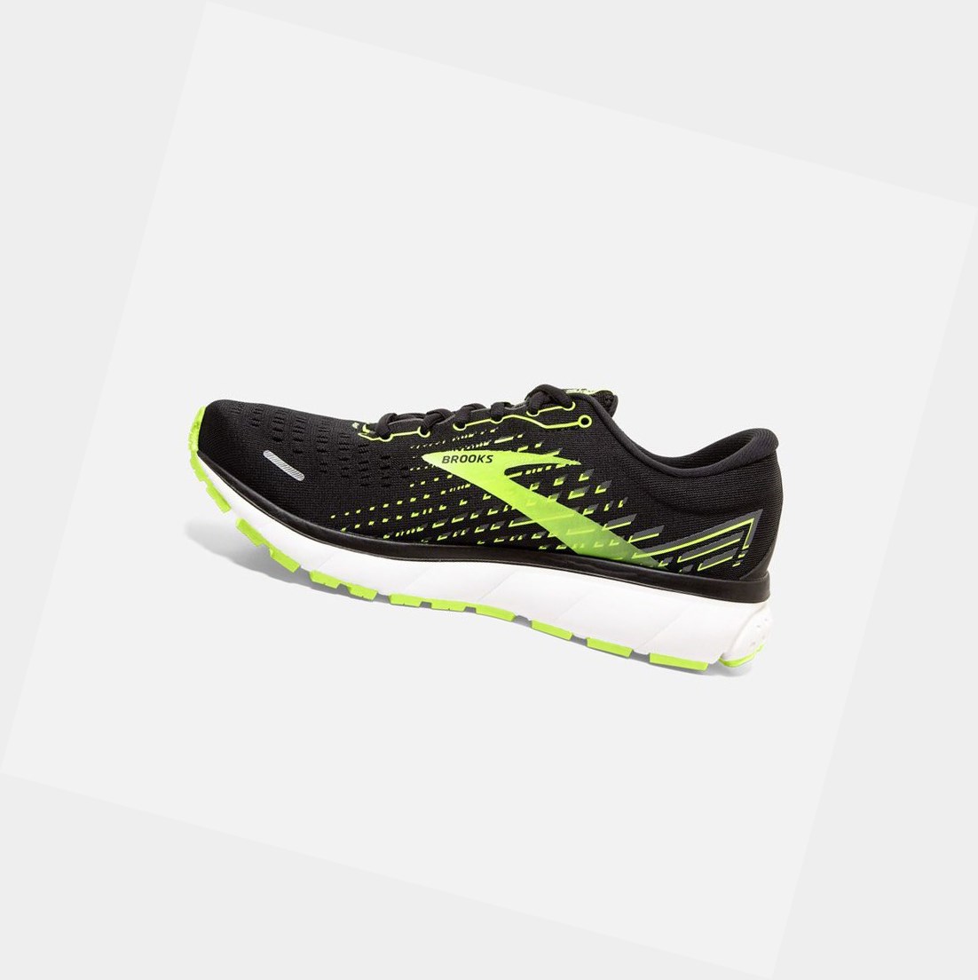 Chaussures Running Route Brooks Ghost 13 Homme Noir Blanche | CRWB84105