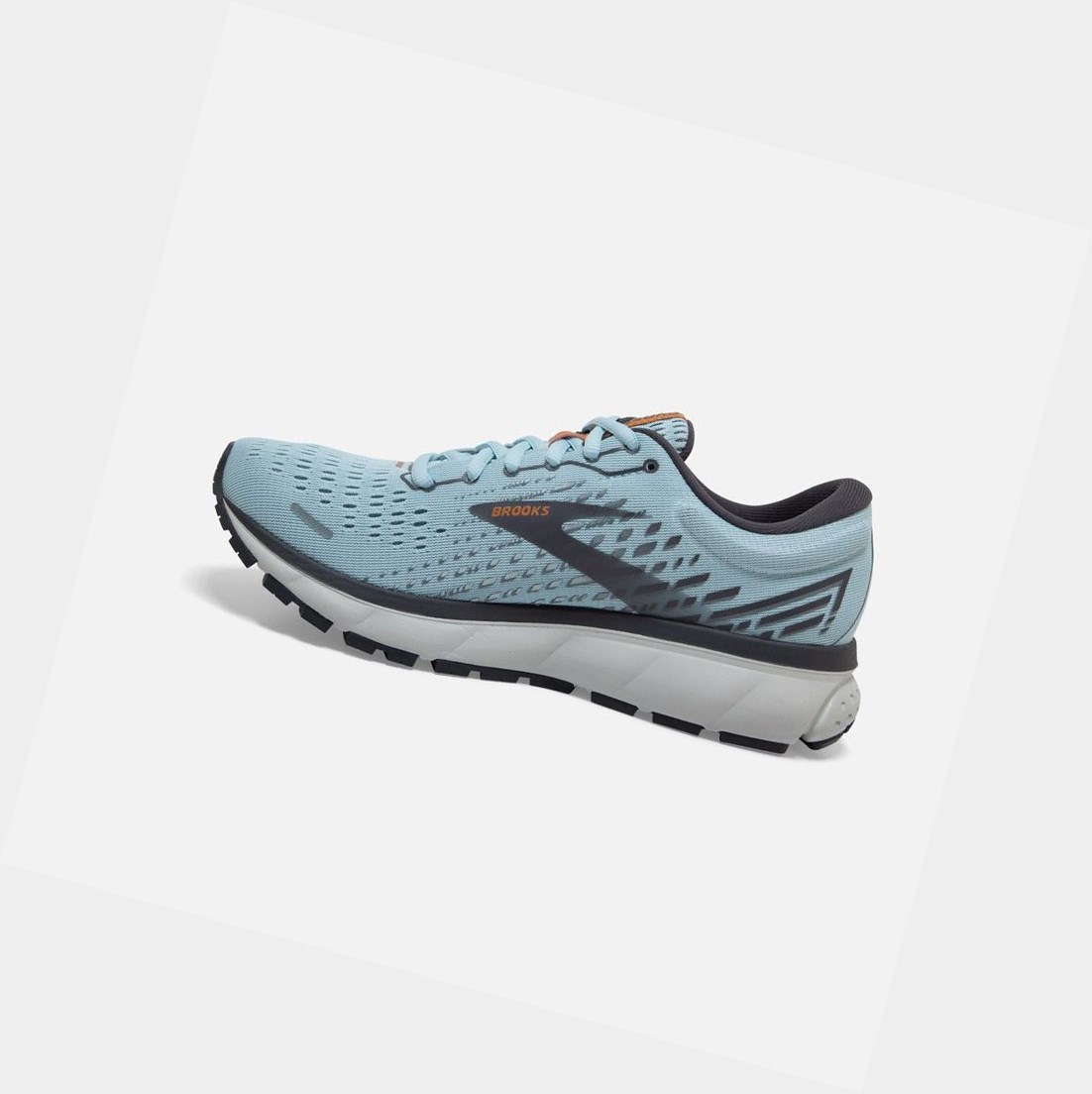 Chaussures Running Route Brooks Ghost 13 Femme Bleu Clair Blanche | ELWF18640