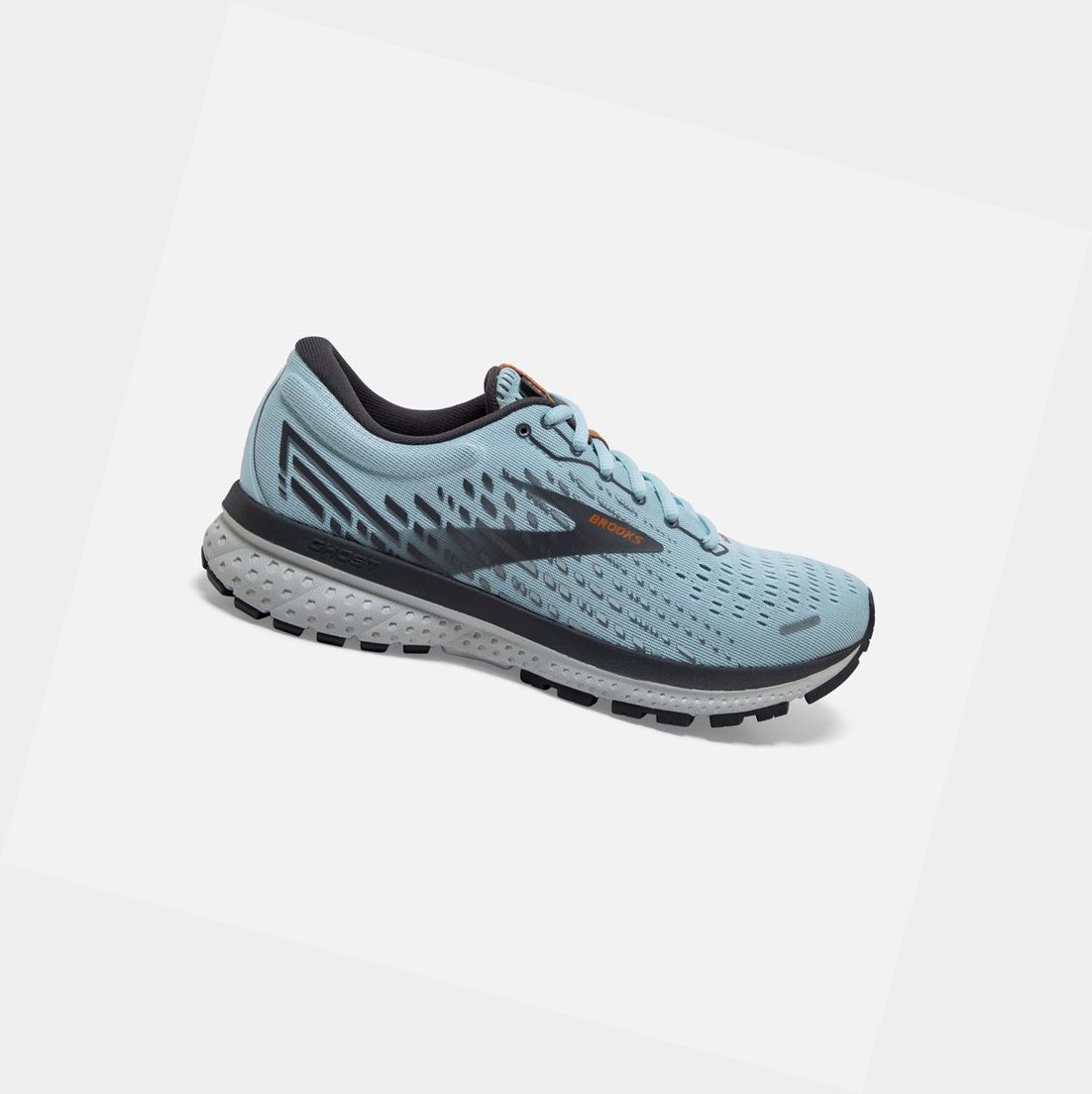 Chaussures Running Route Brooks Ghost 13 Femme Bleu Clair Blanche | ELWF18640