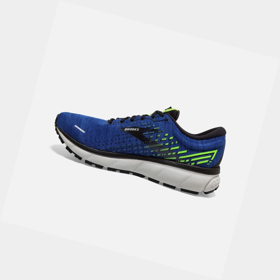 Chaussures Running Route Brooks Ghost 13 Homme Bleu Noir Vert | EVAW38740