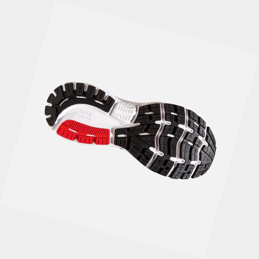 Chaussures Running Route Brooks Ghost 13 Homme Bleu Rouge Blanche | EXDG75236