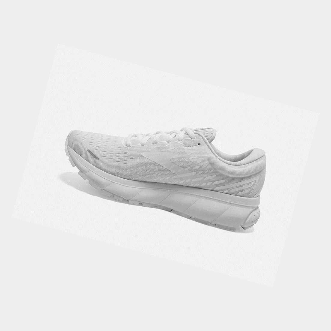 Chaussures Running Route Brooks Ghost 13 Homme Blanche Blanche | FKEQ39680