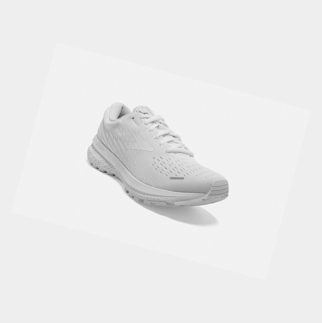 Chaussures Running Route Brooks Ghost 13 Homme Blanche Blanche | FKEQ39680