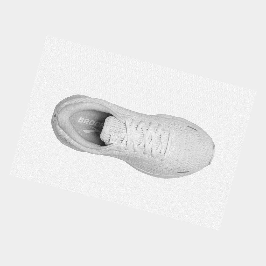 Chaussures Running Route Brooks Ghost 13 Homme Blanche Blanche | FKEQ39680
