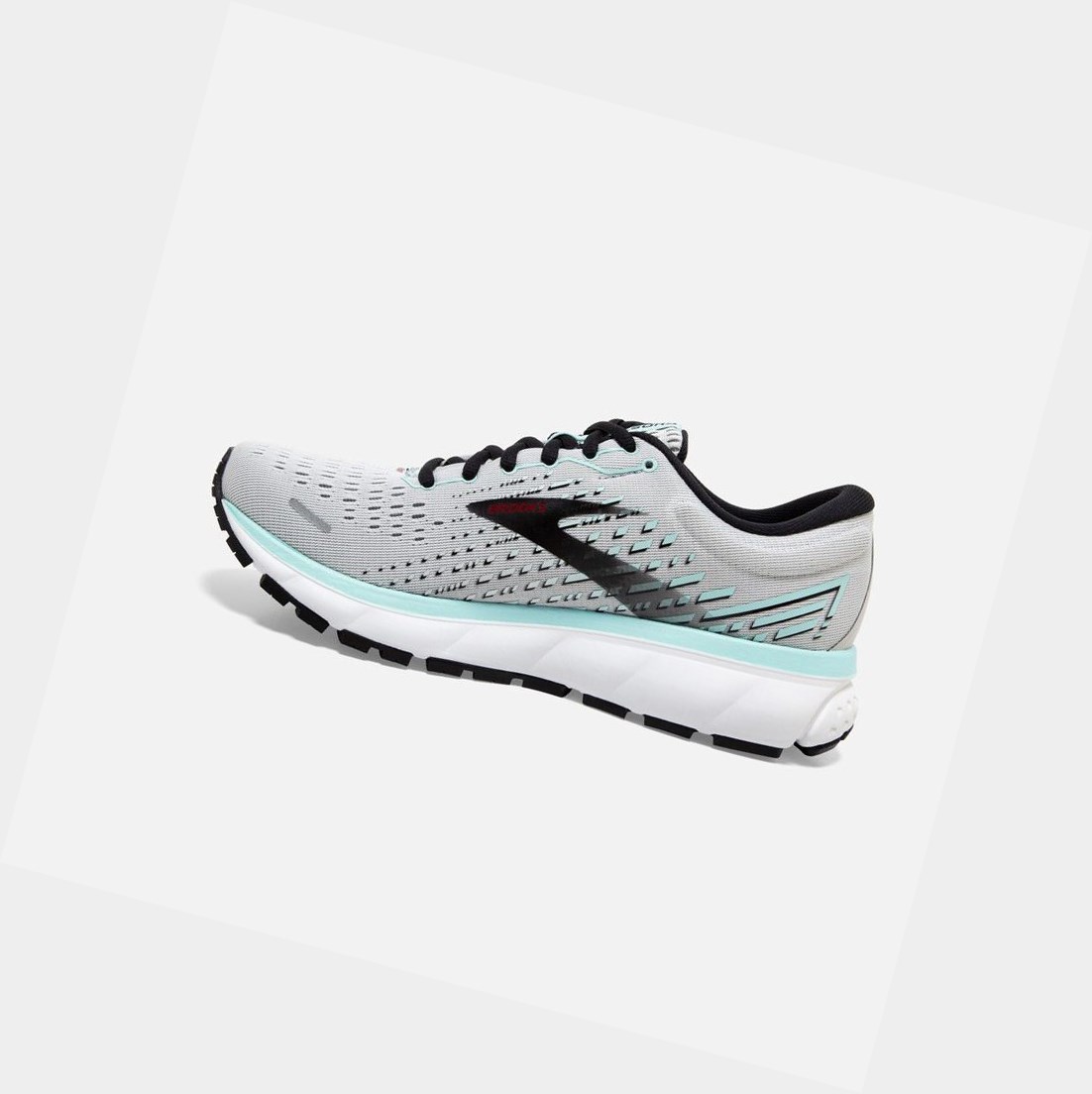Chaussures Running Route Brooks Ghost 13 Femme Grise Noir | HBUM29483