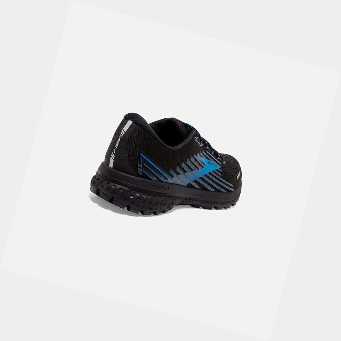 Chaussures Running Route Brooks Ghost 13 GTX Homme Noir Grise Bleu | IGRP40572