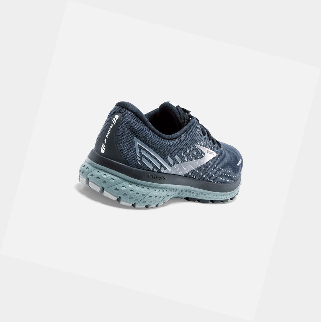 Chaussures Running Route Brooks Ghost 13 Homme Noir Grise | IZRN41503