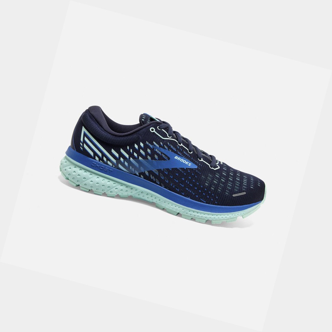 Chaussures Running Route Brooks Ghost 13 Femme Bleu Bleu | JYEG09582