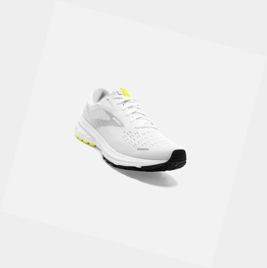 Chaussures Running Route Brooks Ghost 13 Homme Blanche | LYMW01934