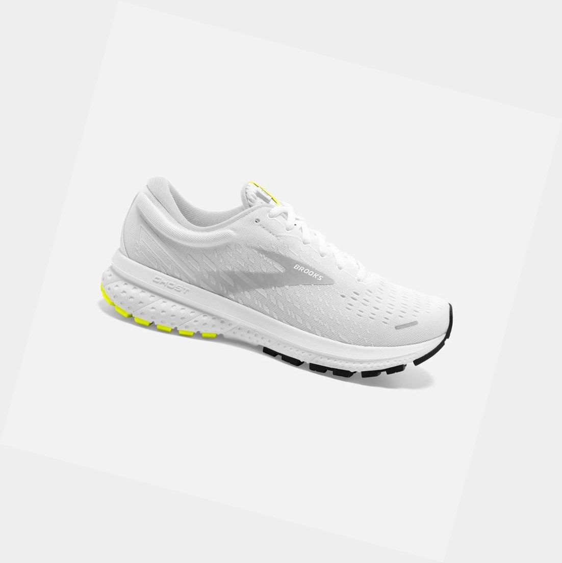Chaussures Running Route Brooks Ghost 13 Homme Blanche | LYMW01934