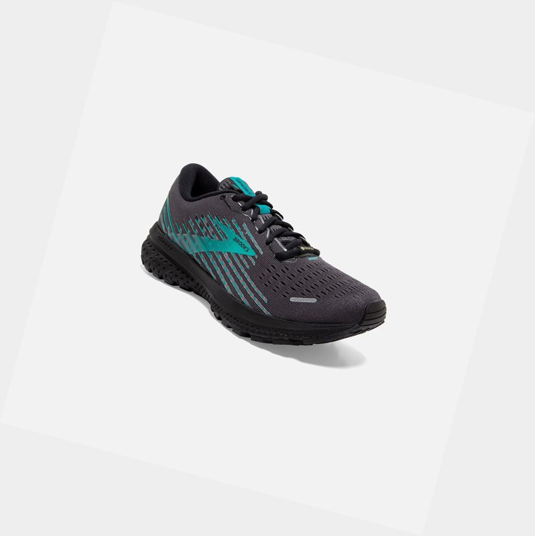Chaussures Running Route Brooks Ghost 13 GTX Femme Noir Noir Paon | MDEU64910