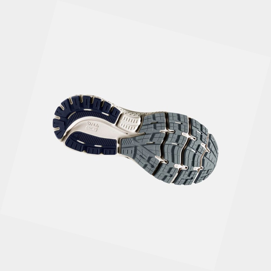 Chaussures Running Route Brooks Ghost 13 Homme Grise Doré | OJUQ09851