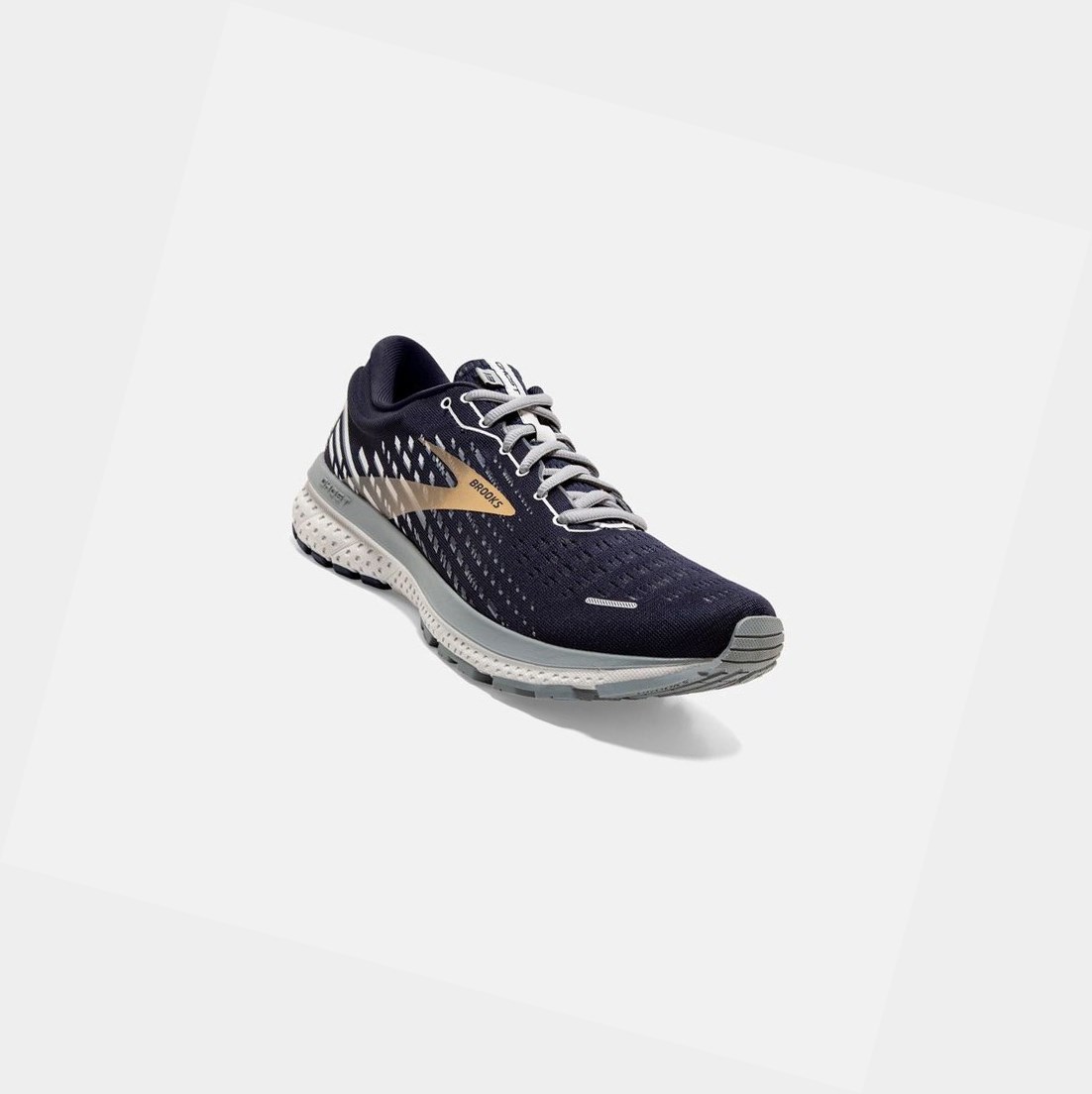 Chaussures Running Route Brooks Ghost 13 Homme Grise Doré | OJUQ09851