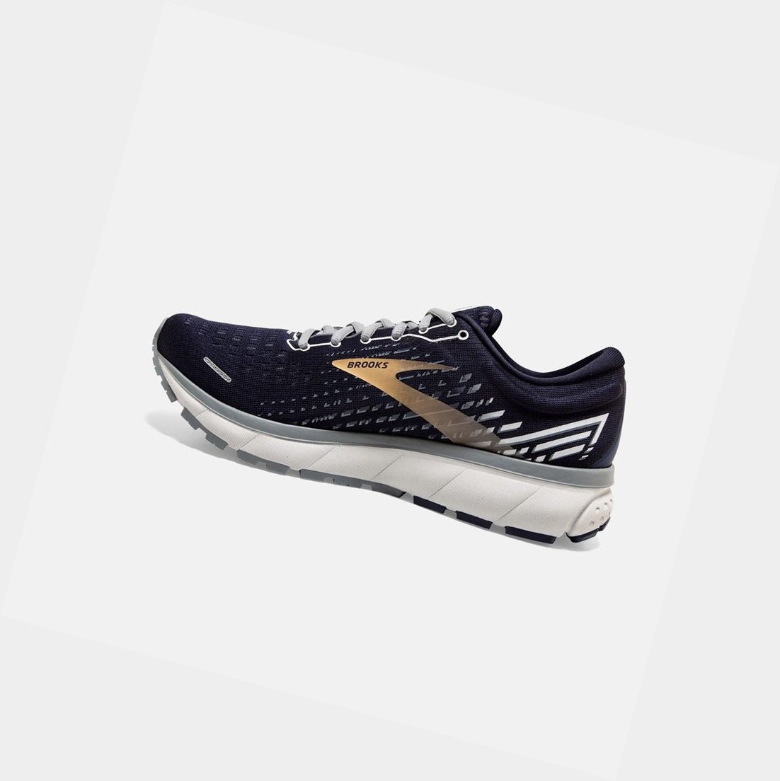Chaussures Running Route Brooks Ghost 13 Homme Grise Doré | OJUQ09851