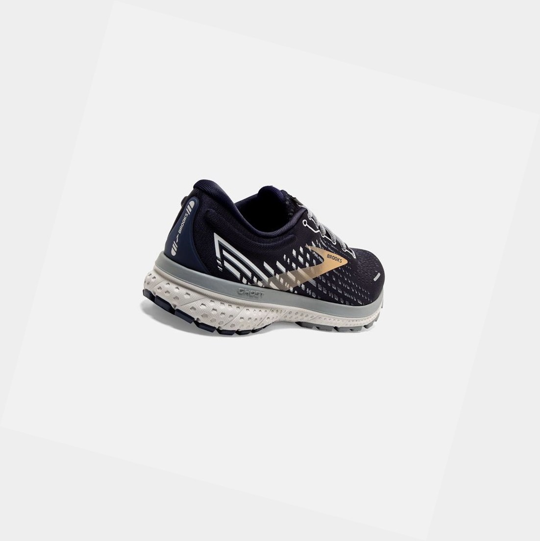 Chaussures Running Route Brooks Ghost 13 Homme Grise Doré | OJUQ09851