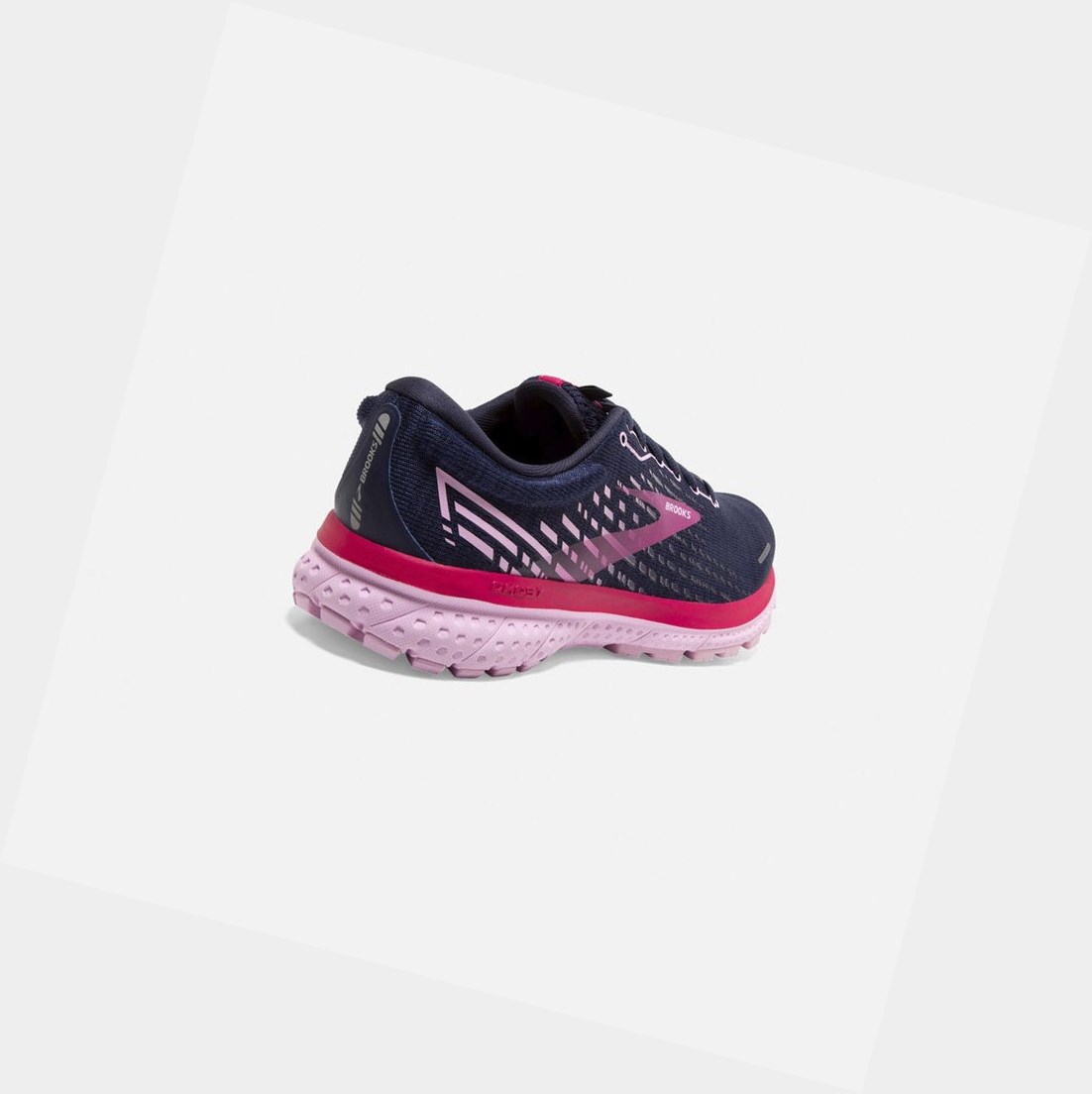 Chaussures Running Route Brooks Ghost 13 Femme Peacoat / Lilac / Raspberry | SACE14852