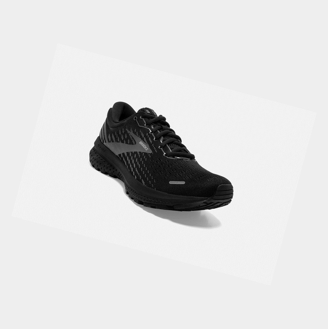 Chaussures Running Route Brooks Ghost 13 Femme Noir Noir | TKBP31269