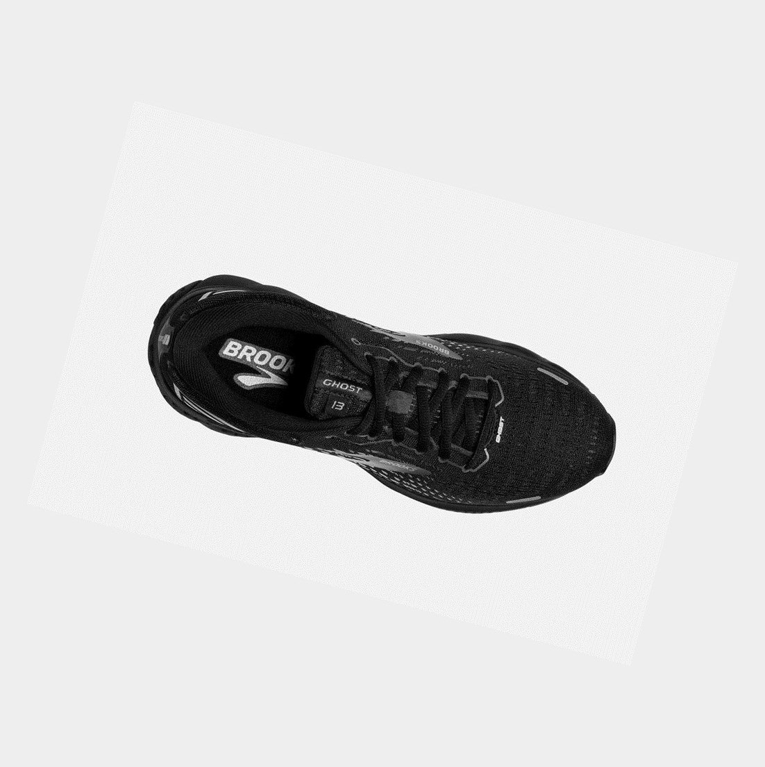 Chaussures Running Route Brooks Ghost 13 Femme Noir Noir | TKBP31269