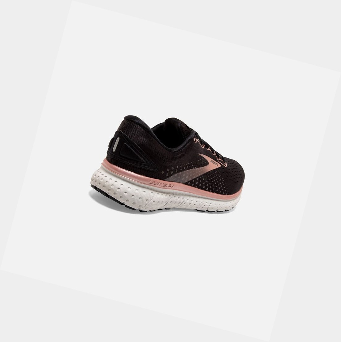 Chaussures Running Route Brooks Glycerin 18 Femme Noir Rose Doré Grise | ATFR61975