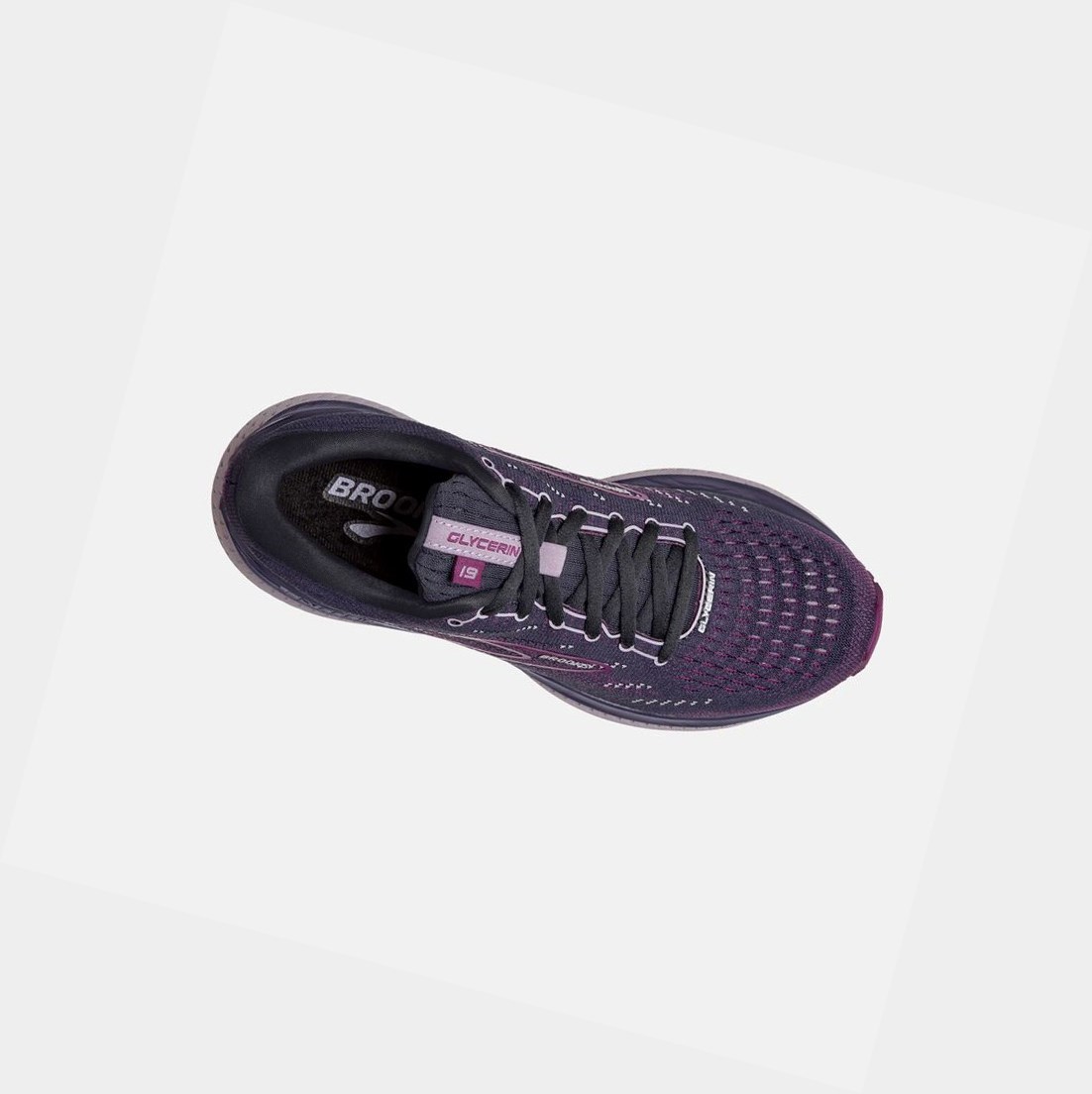 Chaussures Running Route Brooks Glycerin 19 Femme Lavande | DZXV32105