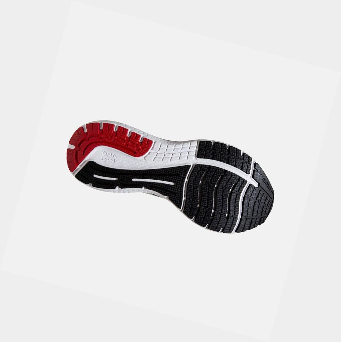 Chaussures Running Route Brooks Glycerin 19 Homme Blanche Noir Rouge | EJWI03542