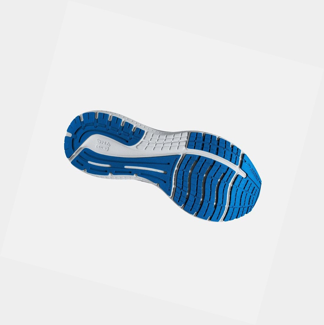 Chaussures Running Route Brooks Glycerin 19 Homme Grise Bleu Foncé | EWDL24879