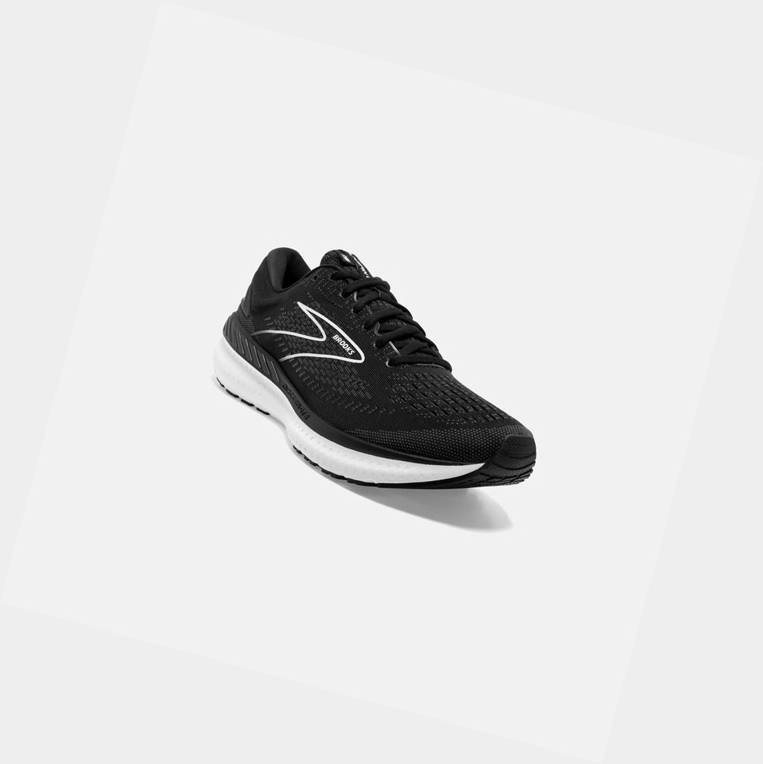 Chaussures Running Route Brooks Glycerin GTS 19 Homme Noir Blanche | FUDL89612