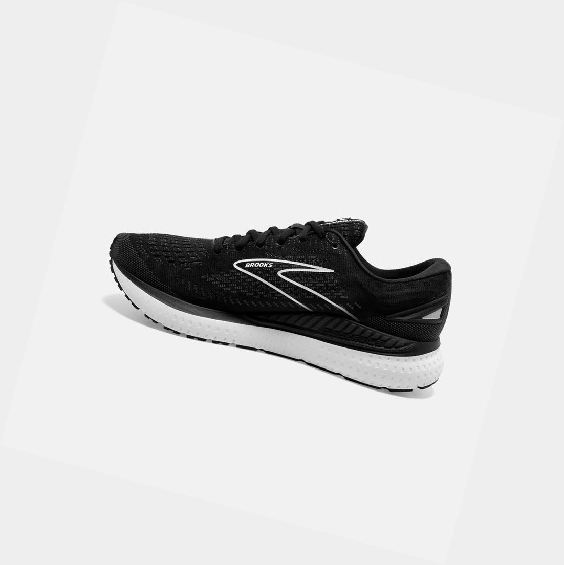 Chaussures Running Route Brooks Glycerin GTS 19 Homme Noir Blanche | FUDL89612