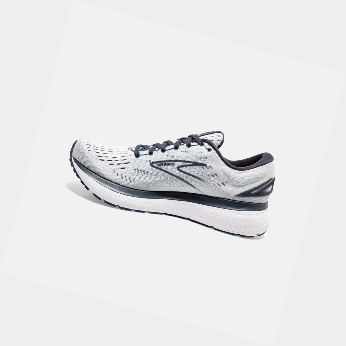 Chaussures Running Route Brooks Glycerin 19 Femme Grise Blanche | FVUC07591
