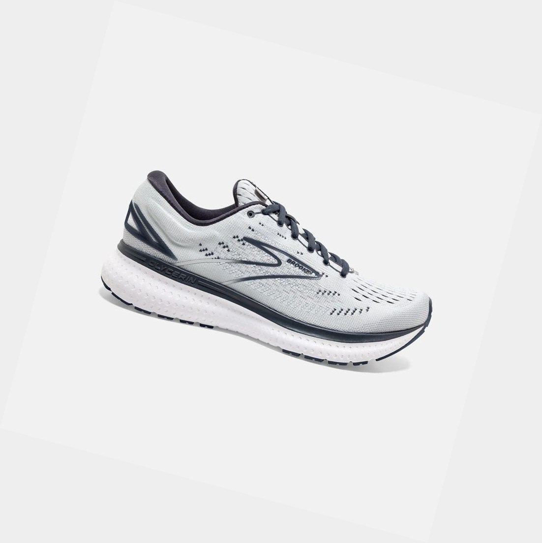 Chaussures Running Route Brooks Glycerin 19 Femme Grise Blanche | FVUC07591
