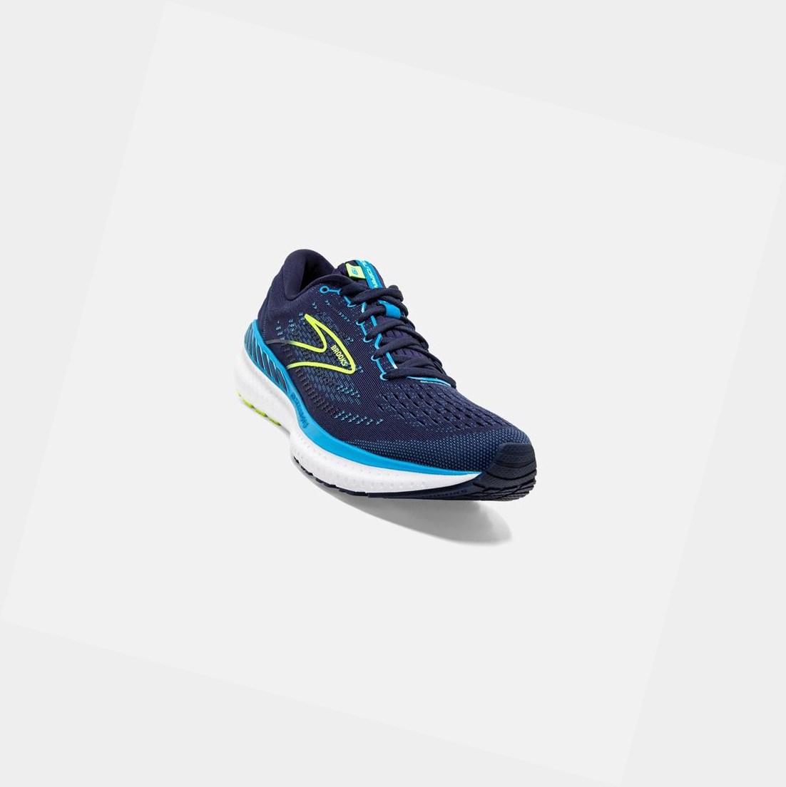 Chaussures Running Route Brooks Glycerin GTS 19 Homme Bleu Marine Bleu | GHEI35702